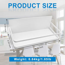 Load image into Gallery viewer, Storage spice rack monoled spice rack organizer magnetic single tier fridge spice rack shelves organizer space saving storage rack for refrigerator kitchen cabinet cupboard pantry door seasonings white