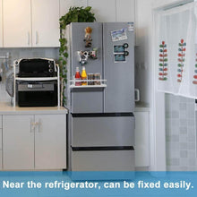 Load image into Gallery viewer, Shop for spice rack monoled spice rack organizer magnetic single tier fridge spice rack shelves organizer space saving storage rack for refrigerator kitchen cabinet cupboard pantry door seasonings white