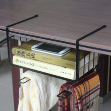 Load image into Gallery viewer, Kitchen aiyoo heavy duty under shelf basket with paper towel holder for pantry cabinet closet wire rack storage basket wardrobe office desk space save bathroom kitchen organizer baskets for extra storage