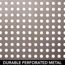 Load image into Gallery viewer, Organize with mdesign metal kitchen pantry countertop organizer storage shelves raised cabinet shelf racks for food dishes plates dishes bowls mugs glasses non skid feet extra large 2 pack bronze