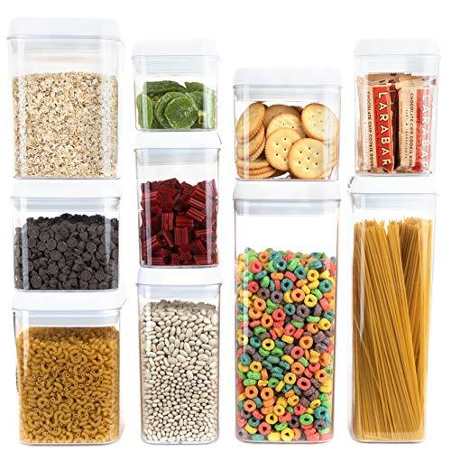 Homeries Storage Containers 10 Pieces Set Durable Stackable BPA Free with Airtight Lids – Keeps Food Dry & Fresh for Home Kitchen & Restaurant