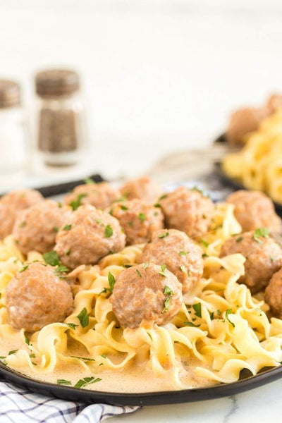These crockpot Swedish meatballs are the ultimate easy comfort food that your family will love for dinner! A rich, flavorful, creamy, homemade sauce comes together from scratch with a handful of pantry staples to create this hearty and delicious meal
