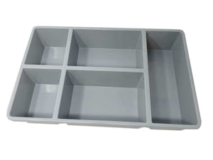 Products pro image drawer tray box organizer divider for pantry closet dresser kitchen bathroom desk 5 compartments storage 2 pack multi purpose