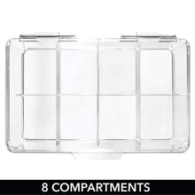Load image into Gallery viewer, Home mdesign stackable plastic tea bag holder storage bin box for kitchen cabinets countertops pantry organizer holds beverage bags cups pods packets condiment accessories clear