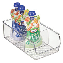 Load image into Gallery viewer, Shop for mdesign plastic food packet kitchen storage organizer bin caddy holds spice pouches dressing mixes hot chocolate tea sugar packets in pantry cabinets or countertop 8 pack clear