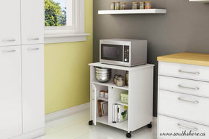 Discover the south shore 4 door storage pantry with adjustable shelves pure white