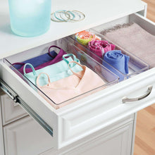 Load image into Gallery viewer, Amazon best interdesign linus plastic dresser and vanity organizer storage bin for bathroom bedroom office craft room fridge freezer pantry 12 x 9 x 3 clear